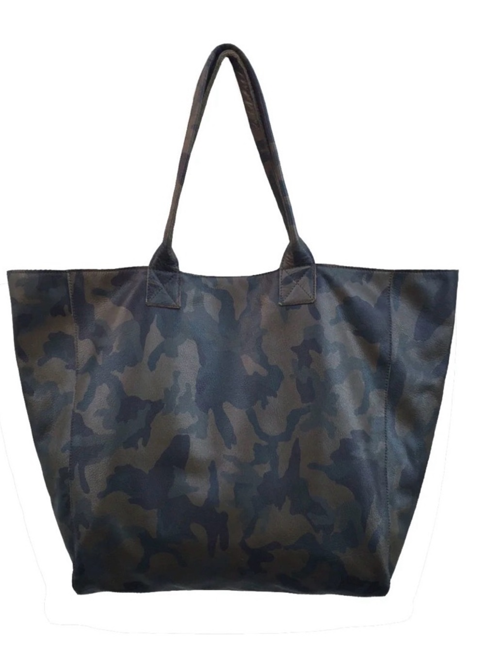 Not Rational Camouflage Tote Bag - Black & Dark Green monogram M